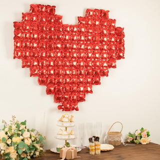 Add a Pop of Elegance with the Metallic Red Giant Heart Mylar Foil Balloon