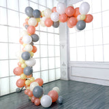 110 Pack | Cream, Gray & Peach DIY Balloon Garland Arch Party Kit#whtbkgd