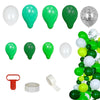 120 Pack | Clear, Green and White DIY Balloon Garland Arch Party Kit