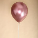 5 Pack | 18Inch Metallic Chrome Pink Latex Helium or Air Party Balloons
