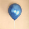 5 Pack | 18Inch Metallic Chrome Royal Blue Latex Helium or Air Balloons