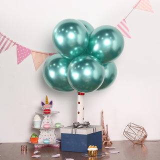 Add a Touch of Elegance with Metallic Chrome Green Balloons