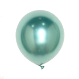 25 Pack | 12inches Metallic Chrome Green Latex Helium or Air Party Balloons#whtbkgd