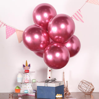 Add a Pop of Elegance with Metallic Chrome Pink Prom Balloons