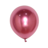 25 Pack | 12inch Metallic Chrome Pink Latex Helium or Air Party Balloons#whtbkgd