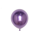 25 Pack | 12inches Metallic Chrome Purple Latex Helium/Air Party Balloons