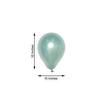 Experience the Beauty of Dusty Blue Decor with Our Latex Party Balloons