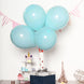 25 Pack | 10inches Matte Pastel Light Blue Helium/Air Latex Party Balloons