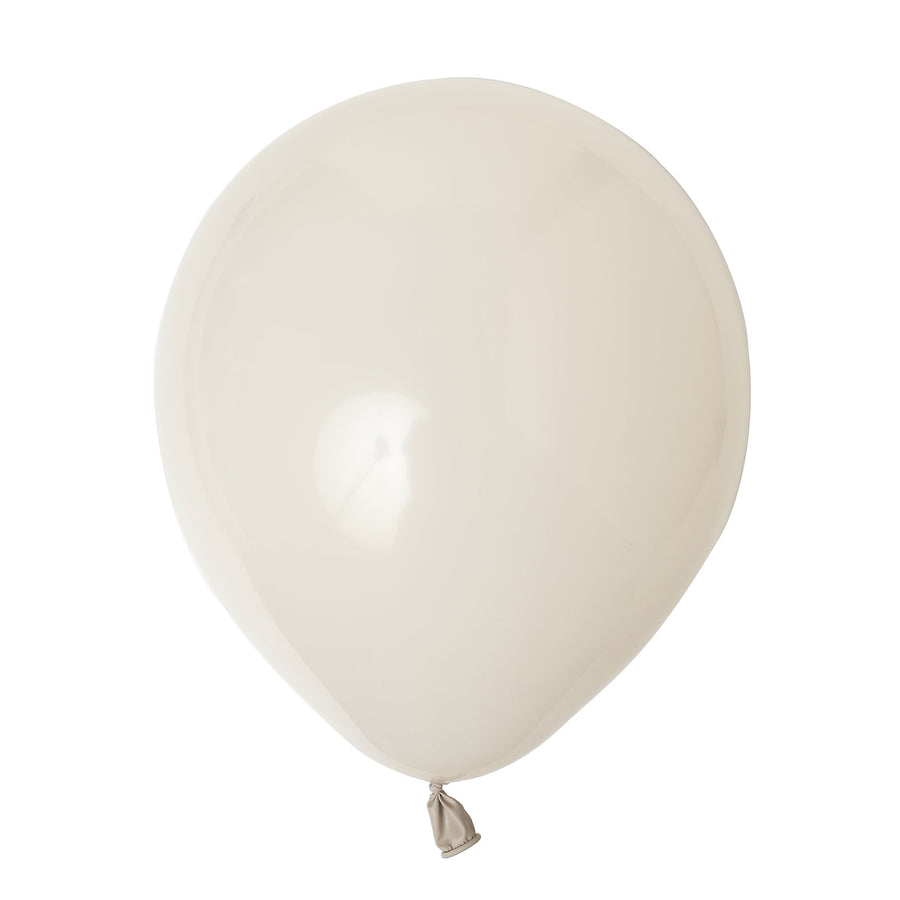 25 Pack | 12Inch Matte Pastel Beige Helium/Air Latex Party Balloons#whtbkgd