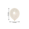 25 Pack | 12inch Matte Pastel Cream Helium or Air Latex Party Balloons