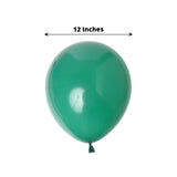 25 Pack | 12Inch Matte Pastel Hunter Emerald Green Helium/Air Latex Party Balloons