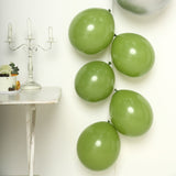 25 Pack | 12inch Matte Pastel Moss Green Helium/Air Latex Party Balloons