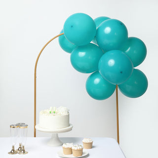 Experience the Beauty of Matte Pastel Peacock Teal Balloons