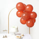 25 Pack 12inch Matte Pastel Terracotta (Rust) Helium/Air Latex Party Balloons