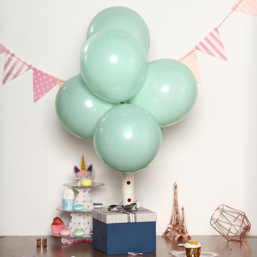 25 Pack | 12inch Matte Pastel Turquoise Helium/Air Latex Party Balloons