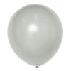 10 Pack | 18inch Matte Pastel Silver Helium or Air Latex Party Balloons#whtbkgd