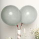 10 Pack | 18inch Matte Pastel Silver Helium or Air Latex Party Balloons
