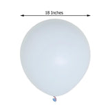 10 Pack | 18inch Matte Pastel Ice Blue Helium or Air Latex Party Balloons
