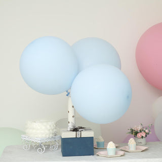 Add Elegance to Your Celebration with 18" Matte Pastel Ice Blue Balloons