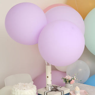 10 Pack | 18" Matte Pastel Lavender Latex Party Balloons
