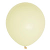 10 Pack | 18inch Matte Pastel Yellow Helium or Air Latex Party Balloons#whtbkgd