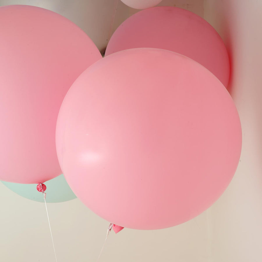 2 Pack | 32inch Large Matte Pastel Blush Helium or Air Latex Balloons