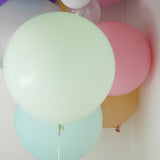 2 Pack | 32inch Large Matte Pastel Mint Helium/Air Premium Latex Balloons