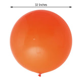 2 Pack | 32inches Large Matte Orange Helium or Air Premium Latex Balloons