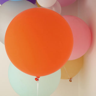 Make a Bold Statement with Large Matte Orange Balloons
