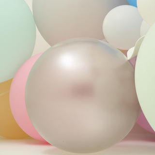 Add a Touch of Elegance with 32" Large Pastel Silver Balloons
