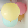 2 Pack | 32inch Large Balloons Helium or Air Latex Balloons Pastel Yellow