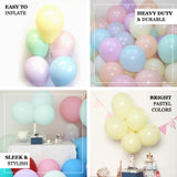25 Pack | 10inches Matte Pastel Off White Helium/Air Latex Party Balloons