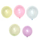 100 Pack | 12inch Assorted Crystal Pastel Color Helium/Air Latex Balloons#whtbkgd