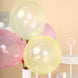 100 Pack | 12inch Assorted Crystal Pastel Color Helium/Air Latex Balloons