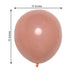 25 Pack | 10inch Matte Dusty Rose Double Stuffed Prepacked Latex Balloons