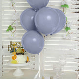25 Pack | 10inch Matte Blue/Gray Double Stuffed Prepacked Latex Balloons