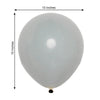 25 Pack | 10inch Matte Gray Double Stuffed Prepacked Latex Party Balloons