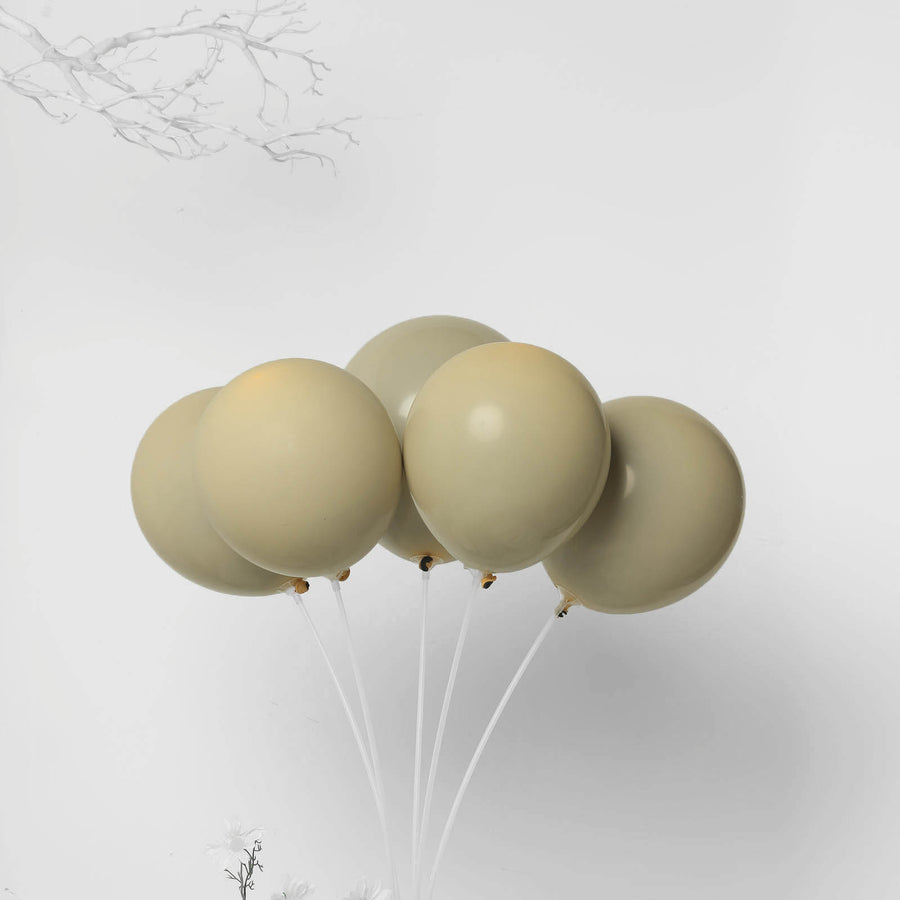 25 Pack | 12inch Matte Nude Double Stuffed Prepacked Latex Balloons