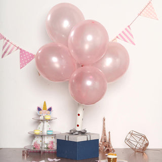 Add a Touch of Elegance with Pearl Blush Latex Balloons