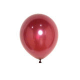 25 Pack | 12inch Shiny Pearl Burgundy Latex Helium or Air Balloons