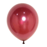 25 Pack | 12inch Shiny Pearl Burgundy Latex Helium or Air Balloons#whtbkgd