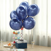 25 Pack | 12inches Shiny Pearl Navy Blue Latex Helium or Air Balloons