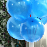 25 Pack | 12inch Shiny Pearl Royal Blue Latex Helium or Air Balloons