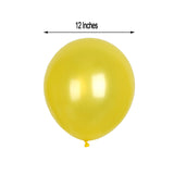 25 Pack | 12inch Shiny Pearl Yellow Latex Helium, Air or Water Balloons
