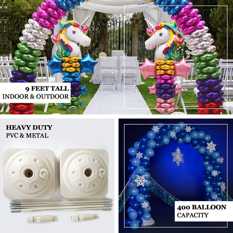 19ft Heavy Duty DIY Balloon Arch Stand Kit, Holds Up To 400 Balloons