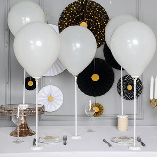 Elegant and Versatile White Balloon Stand Kit