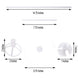 2 Pack Clear Balloon Centerpieces Holder, 30inch Table Top Balloon Stand Stick Kit