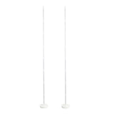 2 Pack | 8ft White Balloon Column Stand Kit, Pillar Balloon Holders