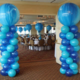 2 Pack White Balloon Column Stand Kit, 8ft Balloon Towers#whtbkgd