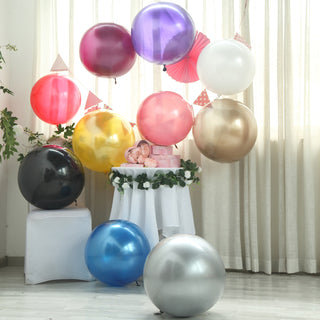 Make a Bold Statement with Shiny Gold Reusable UV Protected Sphere Vinyl Balloons